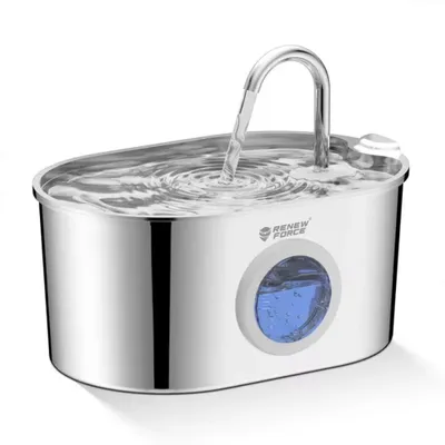 Image de Renew Force Abreuvoir automatique en acier inoxydable pour animaux WF200, 2,2 L