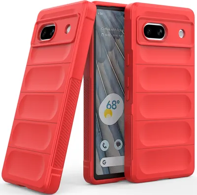 Image de Étui pour Google Pixel 7A Étui de protection antichoc en silicone TPU souple Rouge