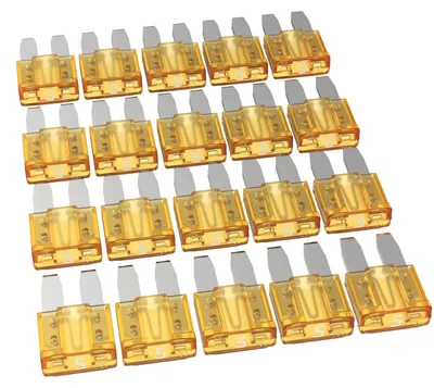 Produktbild von AUPROTEC Micro 2 Kfz Flachstecksicherungen 5A Ampere hellbraun, 20 Stück