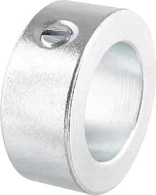 Produktbild von WAGNER Feststellering 2tlg. - für Achsen Form A, Ø 30 x 15 mm x Achsloch Ø 20 mm, DIN 705, Stahl verzinkt - 13013799