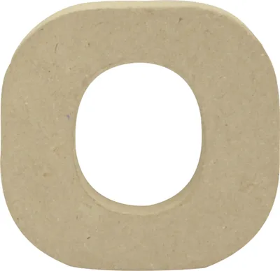 Produktbild von Décopatch 5x Pappmaché Kraft, kleiner Buchstabe o 1,5x9x8,5cm Kartonbraun AC827C
