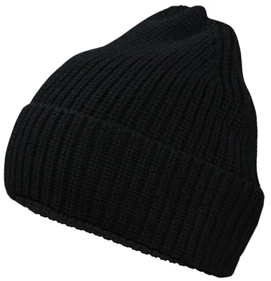 Produktbild von TupTam Baby Winter Mütze Strickmütze zum Binden , Farbe: Schwarz Uni, Hat Size: 49-53