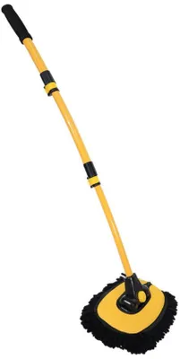 Immagine prodotto di Spazzola per auto - Regolabile telescopicamente - fino a 102 cm - Nero e giallo