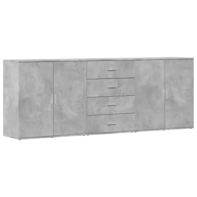 Produktbild von Sideboards 3 Stk. Betongrau Holzwerkstoff