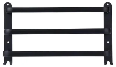 Zdjęcie produktu dla Wieszak na ręczniki aluminiowy - 40 cm - czarny