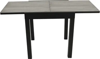 Produktbild von TPFGarden BALKON-AUSZIEHTISCH Ashford 70/140cm - Gartentisch mit Gestell aus Aluminium anthrazit, Keramikoptik hellgrau. Tischplatte aus Glas. BxTxH: 70x70/140x75 cm