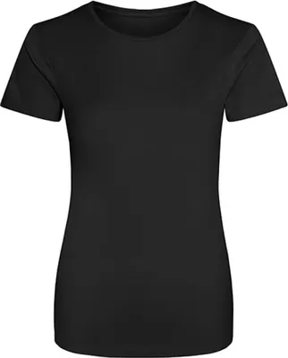 Produktbild von Just Cool JC005 | Girlie Cool Sport T-Shirt + WRAP  - Farbe: Jet Black - Größe: S