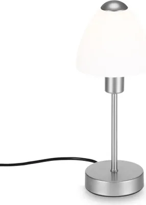 Produktbild von Tischleuchte Tischlampe Kabelschalter 1xE14 40W silber Metall-Glas Briloner