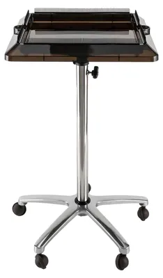 Image de Chariot flexible pour accessoires de coiffure, hauteur réglable, conception mobile, noir