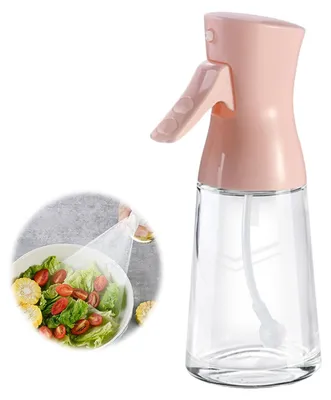 Image de Pulvérisateur d'huile, 4 couleurs, flacon de 180 ml pour huile et vinaigre, vaporisateur d'huile pour la cuisine, vaporisateur d'huile pour cuisson, flacon d'huile pour salade, barbecue, cuisson au four, barbecue, rose