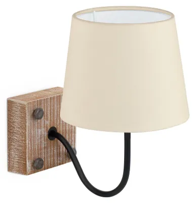 Produktbild von EGLO Wandlampe, Wandleuchte innen, Schlafzimmerlampe, Holz