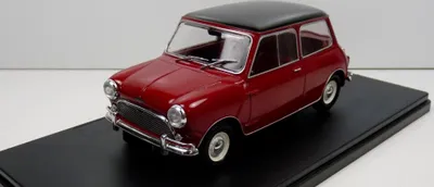 Produktbild von MINI Cooper 1973 rot mit schwarzem Dach, G1N7P007, Maßstab1/24, SALVAT