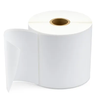 Produktbild von Etiketten Thermoetiketten 100x150mm mit Perforation 1000 Stück Selbstklebende Kurieretiketten - 2 Rollen