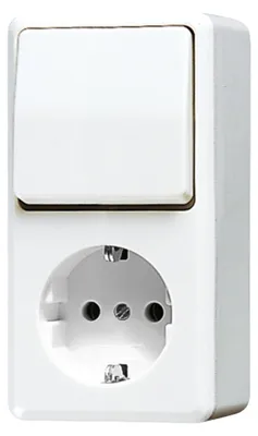 Productafbeelding van JG Schuko-stopcontact met 676AWW Ws-S. AP600, alpinweiß (alpenwit)