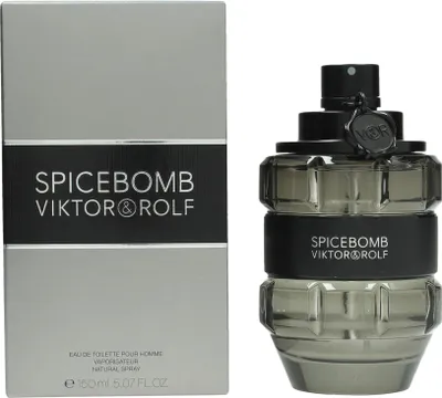 Produktbild von Viktor&Rolf Spicebomb, Männer, 150 ml, Nicht nachfüllbare Flasche, Bergamotte, Grapefruit, Schwarzer Pfeffer, Elemi, Safran, Vanille, Leder, Tabak