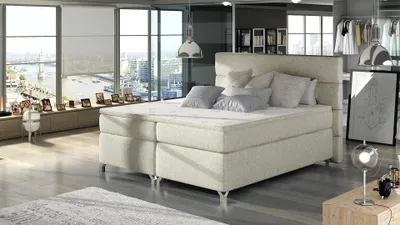 Produktbild von ESTORIA Boxspringbett 140x200 - beige