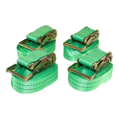 Image de 4x sangle d'arrimage professionnelle sangle de serrage avec cliquet 6m 38mm 2t 2000kg 2000 daN, en une pièce, testée par le SÜD selon EK5/AK6 18-01:2018,