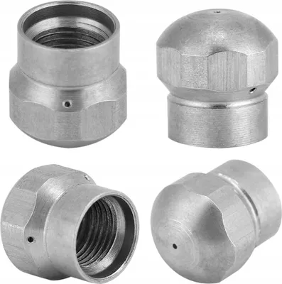 Obrázok produktu pre Rosfix Čistiaca Tryska 040 1+3 – Náhradný Diel pre Tlakové Čističe | 1/8”F Závit, 4 Otvory | 350 Barov, 155 °C | Nerezová Oceľ