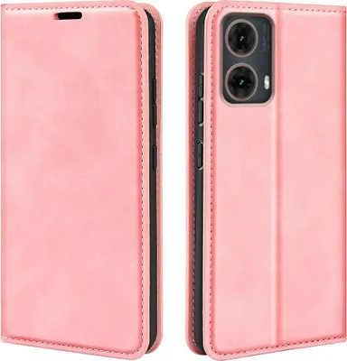 Produktbild von Mobigear Retro Slim  Motorola Moto G85 Hülle Klapphülle Geldbörse - Pink