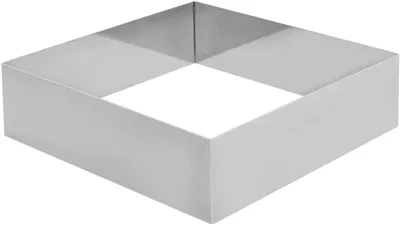 Produktbild von Tortenring Tortenrahmen Backrahmen Pfannkuchenform Quadrat Edelstahl 28x28x4cm
