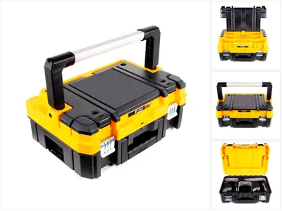 Zdjęcie produktu dla DeWALT DWST1-70704, Przybornik, Metal, Plastik, Czarny, Żółty, 440 mm, 331 mm, 185 mm