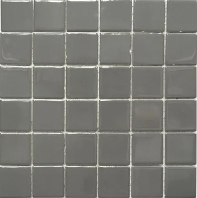 Produktbild von Mosaikfliese Keramik metall grau glänzend Fliesenspiegel Küchenwand MOS16B-0204