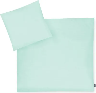 Produktbild von Julius Zöllner uni aqua mint Bettwäsche 80x80+35x40