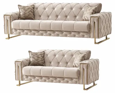 Produktbild von Sofa Set  Shimla, Beige Stellvariante 3+2