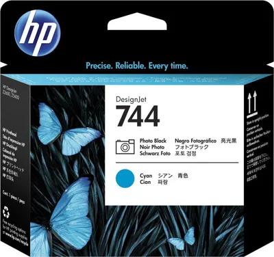 Immagine prodotto di HP 744 DesignJet Druckkopf Fotoschwarz/Cyan