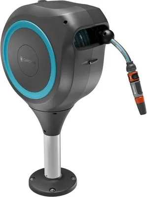 Produktbild von Automatischer Schlauchaufroller GARDENA RollUp S, 15 m Länge, 13 mm Schlauch, Blau
