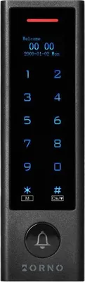 Immagine prodotto di Serratura a codice tattile ORNO con lettore di prossimità per schede e portachiavi, impronta digitale e Bluetooth, 125 kHz, IP68 (OR-ZS-831)