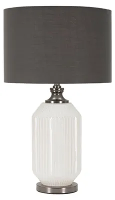Image de Mauro Ferretti lampe de table Heiterkeit E27 Ø 37,5x65 cm blanc gris
