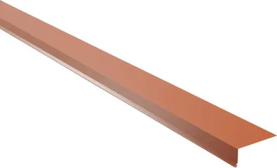 Produktbild von PRECIT Traufblech für Trapezblech 95° kupferbraun RAL 8004 1000 mm x 80 mm x 30 mm x 0,5 mm