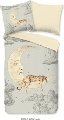 Produktbild von Duvet cover Good Morning 135x200 + 1* 80x80 cm - moon and clouds