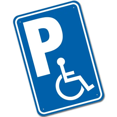 Produktbild von Aufkleber 20x30 cm Behindertenparkplatz Rollstuhl