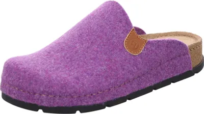 Produktbild von Rohde Damen Pantoffel Hausschuh Filz Ledersohle gepolstert D.Soave 6010, Größe:39 EU, Farbe:Violett