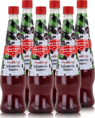 Produktbild von Mautner Getränkesirup Johannisbeere 0,7L - Softdrink, Cocktails (6er Pack)