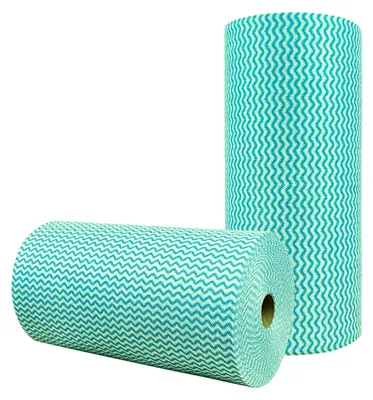 Reinigungsdoekrolle, 2 Rollen à 50 Blatt, 34x25 cm, grün