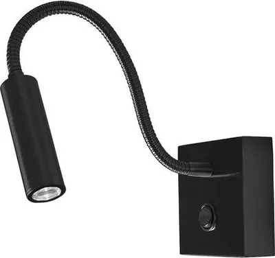Produktbild von Nova Luce MADISON LED Wandleuchte Schwarz 3W Warmweiss 32x8x8cm 8128203