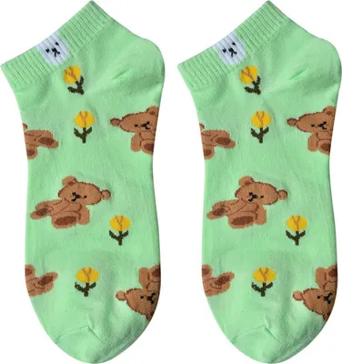 Produktbild von Juleeze JZSSK0033 skarpetki Bär Frühling grün rozmiar 36-41
