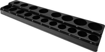 Image de 1/2" Porte-clés magnétique pour 19 douilles Organiseur MAGNETIQUE