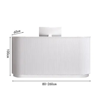 Image de Comptoir d'accueil pour magasin, comptoir de caisse, blanc, 100 x 60 cm 【B Tiaowen 100】