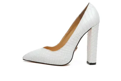 Produktbild von Giaro Pumps in Übergrößen Weiß  ALINA WHITE SNAKE große Damenschuhe