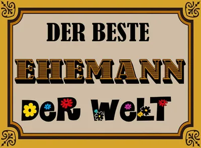 Produktbild von vianmo Holzschild 30x40 cm der beste Ehemann der Welt