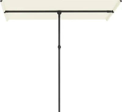 Immagine prodotto di Ombrellone 180 gradi girevole Ombrellone da giardino regolabile in altezza con palo in alluminio Ombrellone da mercato Ombrellone da balcone Ombrellone per balcone 150x205cm Beige Aosom