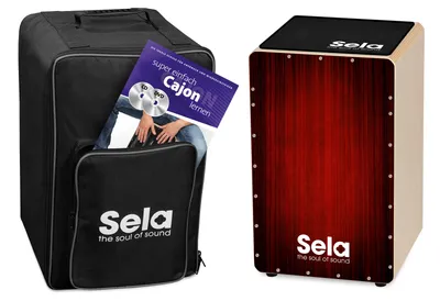 Produktbild von Sela SE-060, Cajón-Trommel, Rot, Holz, 300 mm, 300 mm, 470 mm, 5 kg