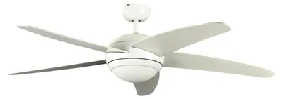 Image de Ventilateur de plafond Melton Blanc 132 cm avec éclairage et télécommande