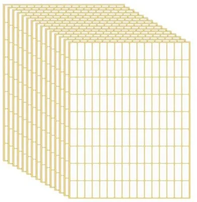Produktbild von Famanu Selbstklebende Etiketten 8 x 20 mm - 2160 Stück für Organisation und Beschriftung