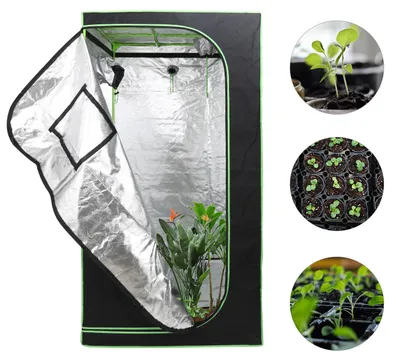 Obrázek produktu pro ISOISL Growbox 100x100x200 cm – Profesionální pěstební stanice, ideální pro pěstování rajčat, salátu a bylinek