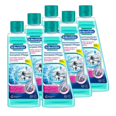 Produktbild von Dr. Beckmann Waschmaschinen Komplett-Pflege 250 ml 6er Pack